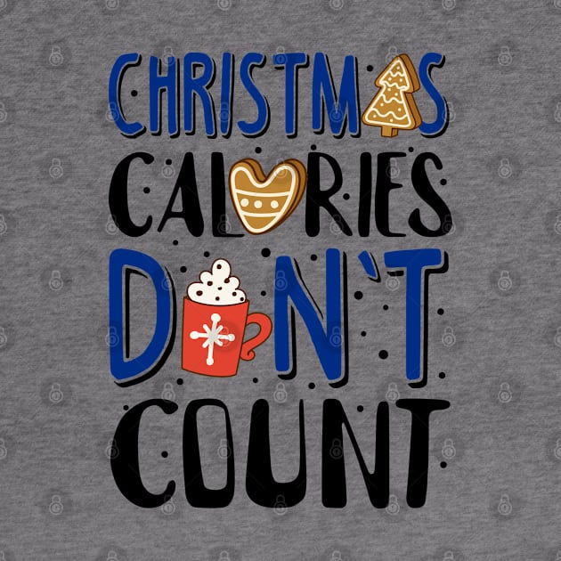 Ugly Christmas Sweatshirt. Christmas Calories Don't Count. by KsuAnn